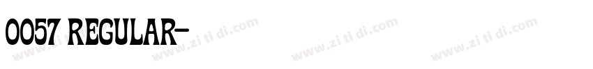 0057 Regular字体转换